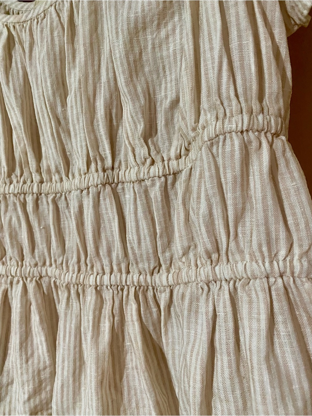 Ulla Johnson Linen Ruffled Peplum Blouse - Picture 10 of 13